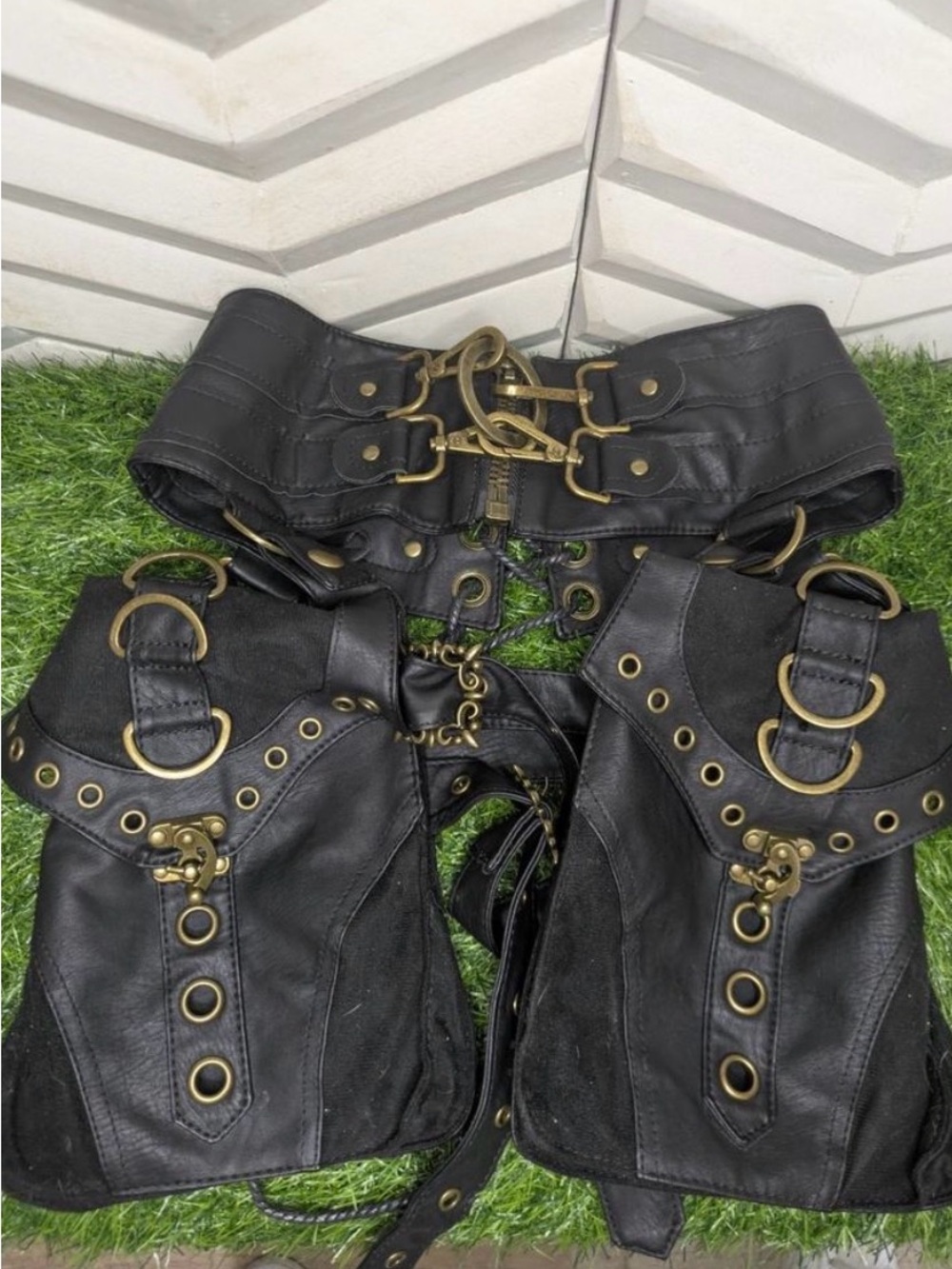 Rider Hip Belt Pack Punk Holster Motorcycle Steampunk Retro Waist Leg Bags